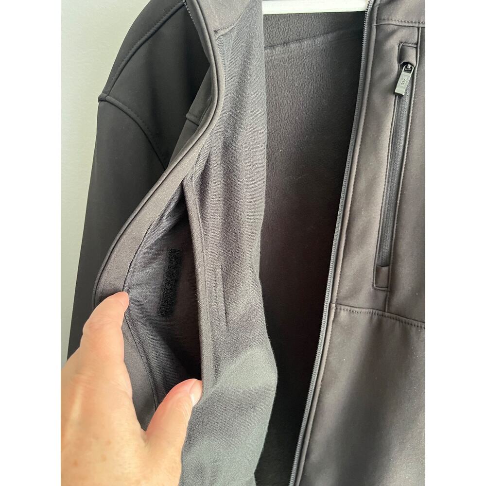 Weatherproof Softshell Jacket Men's L Black Country Nation Tour Fleece Lined - Picture 7 of 10